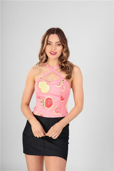 Mahina Grapefruit Top-Collectif-Miss Windy Shop