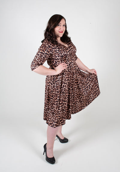 Lyra Leopard Kellomekko-Lady Vintage-Miss Windy Shop