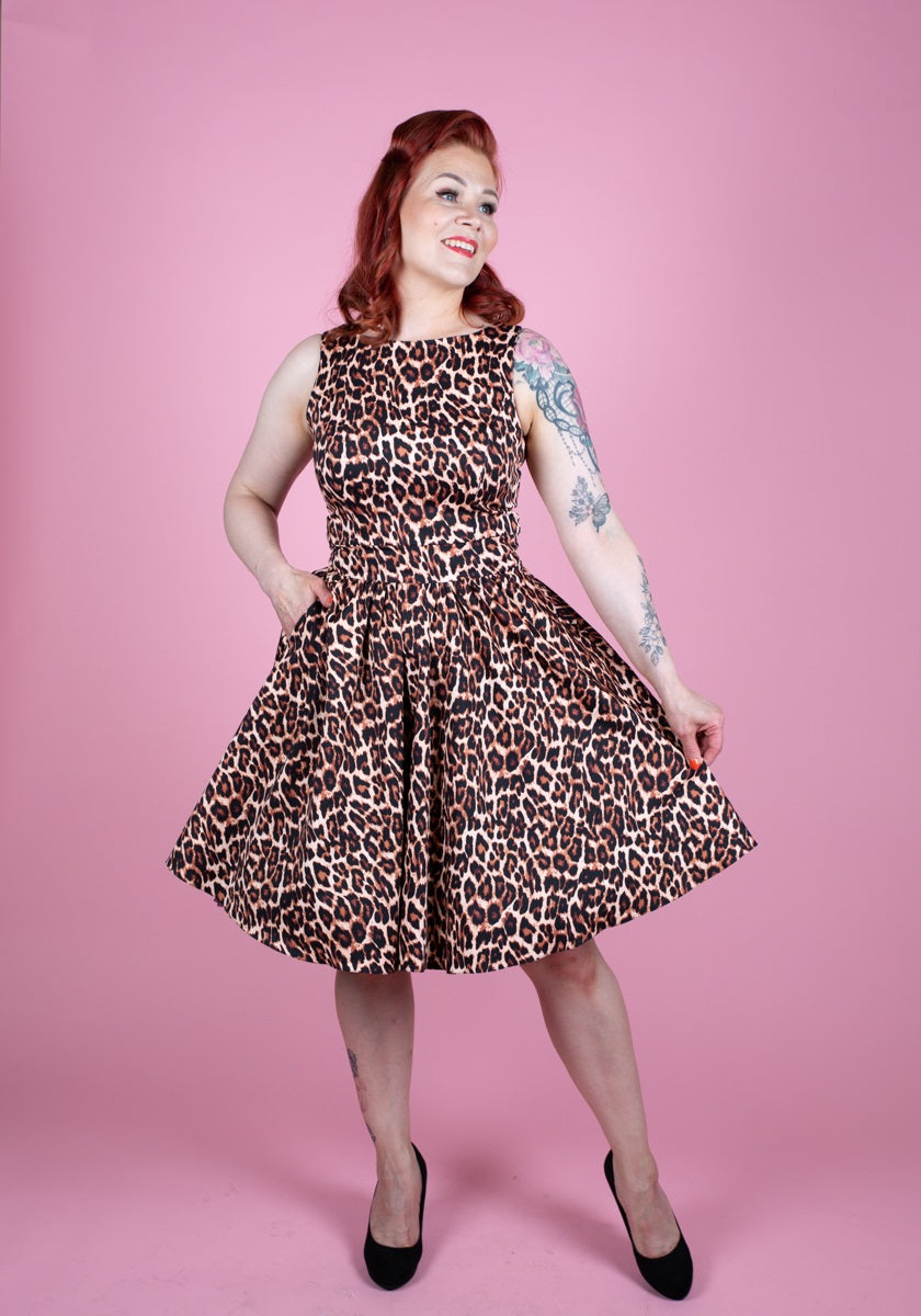 Tea Leopard Kellomekko-Lady Vintage-Miss Windy Shop