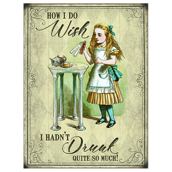 Metallikyltti "How Do I Wish"-Gainsborough Giftware-Miss Windy Shop