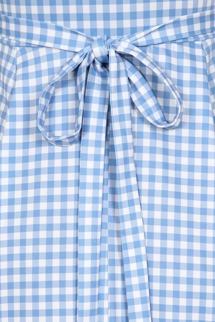 Lyra Blue Gingham Mekko-Lady Vintage-Miss Windy Shop