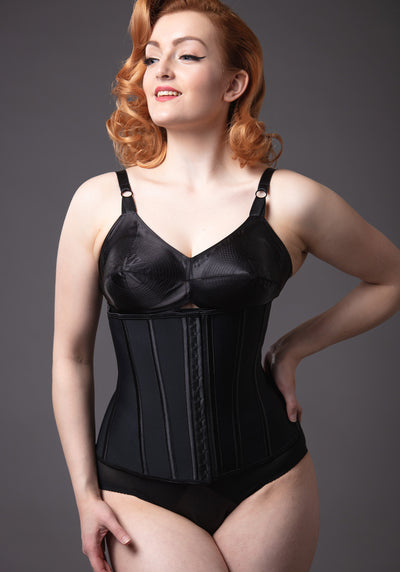 Musta underbust korsetti