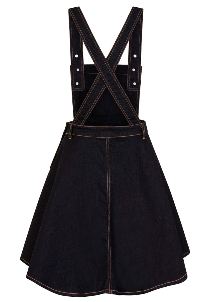 Dakota Pinafore Navy Lappuhame-Hell Bunny-Miss Windy Shop