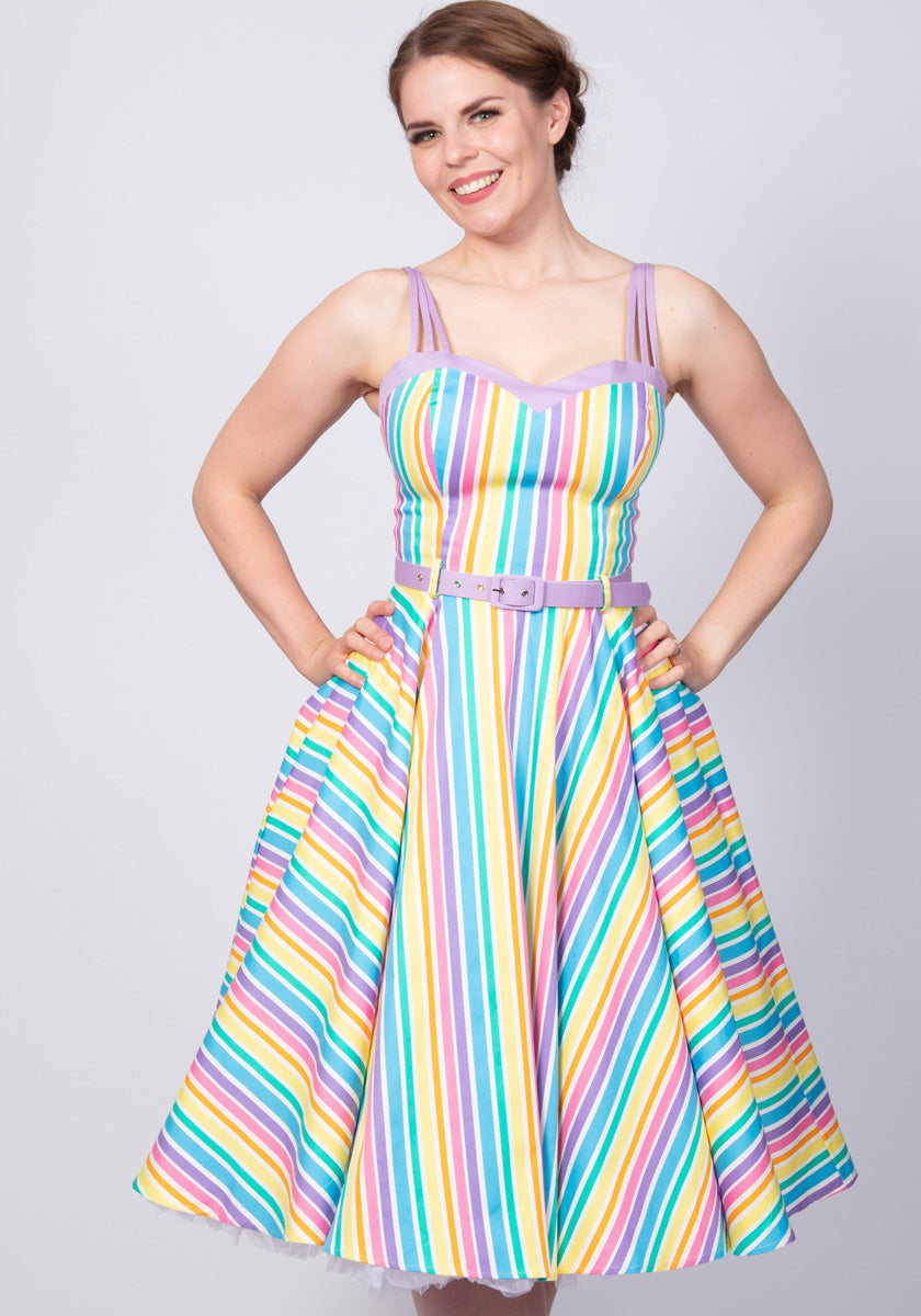 Nova Rainbow Stripes Kellomekko-Collectif-Miss Windy Shop