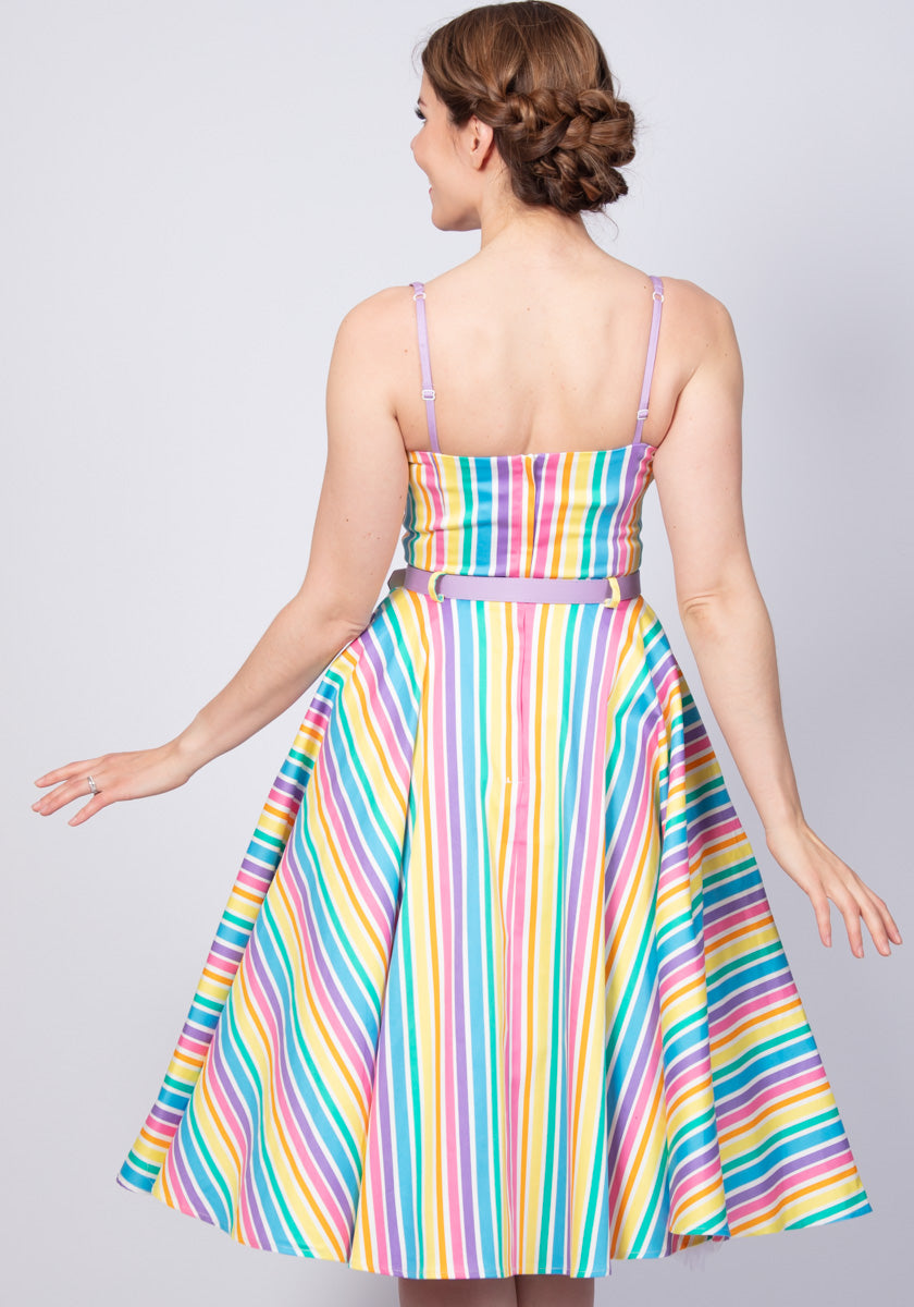 Nova Rainbow Stripes Kellomekko-Collectif-Miss Windy Shop