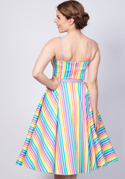 Nova Rainbow Stripes Kellomekko-Collectif-Miss Windy Shop