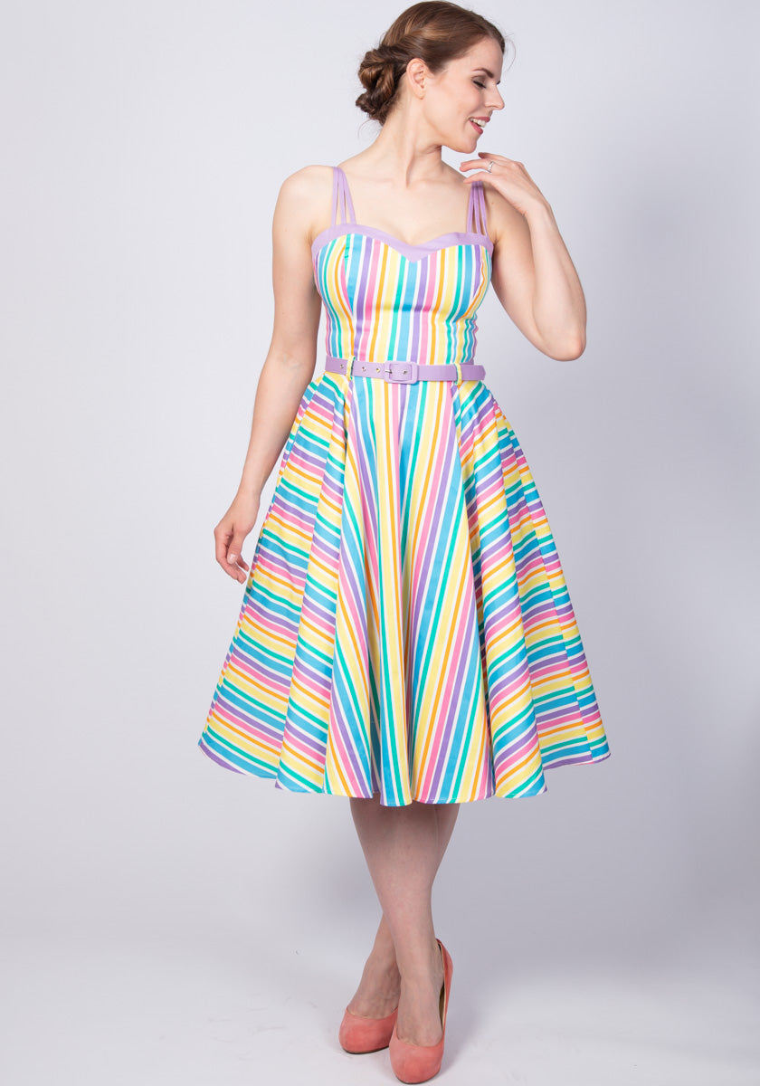 Nova Rainbow Stripes Kellomekko-Collectif-Miss Windy Shop