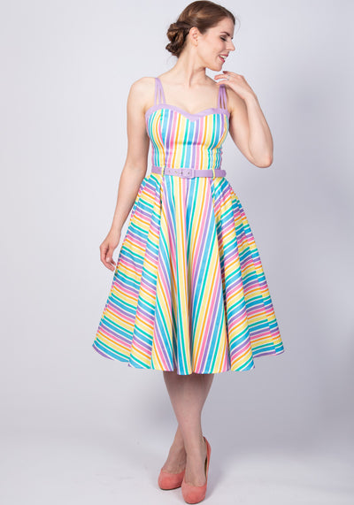 Nova Rainbow Stripes Kellomekko-Collectif-Miss Windy Shop