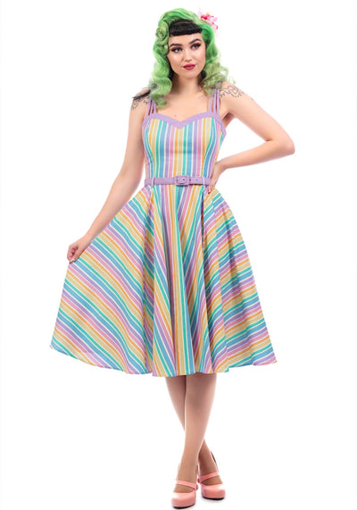 Nova Rainbow Stripes Kellomekko-Collectif-Miss Windy Shop