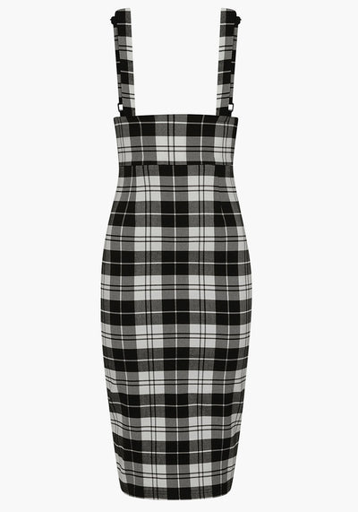 Karen Monochrome Check Suspender Kynähame-Collectif-Miss Windy Shop