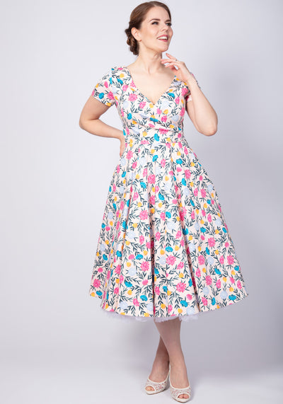 Maria Floral Whimsy Swing Kellomekko-Collectif-Miss Windy Shop